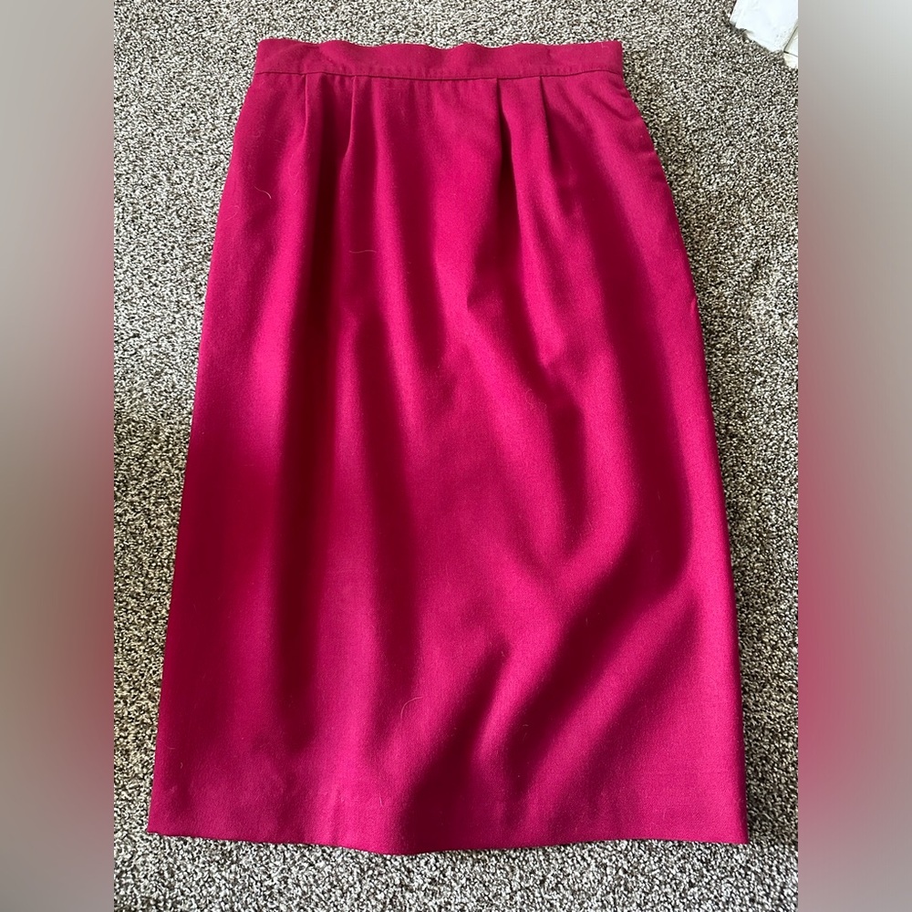 Vintage Midi Length- Deep Pink Skirt-